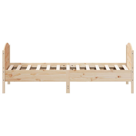 Bed Frame Without Mattress Solid Wood Pine