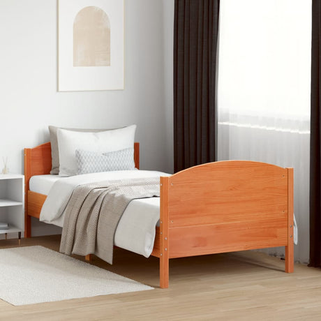 Bed Frame Without Mattress Solid Wood Pine