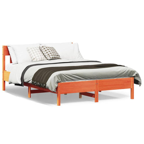 Bed Frame Without Mattress King Size Solid Wood Pine