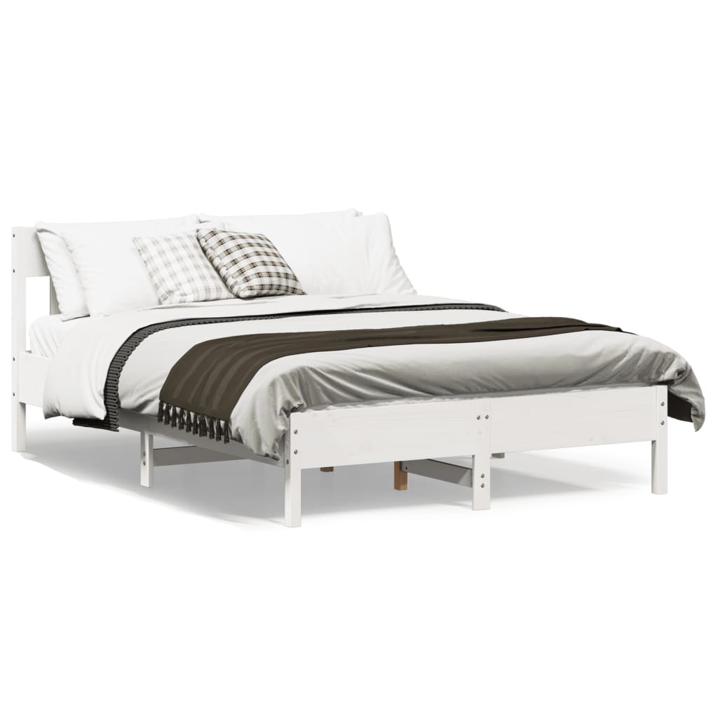 Bed Frame Without Mattress King Size Solid Wood Pine