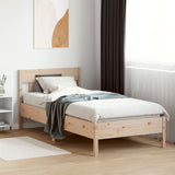 Bed Frame without Mattress 75x190 cm Small Single Solid Wood Pine