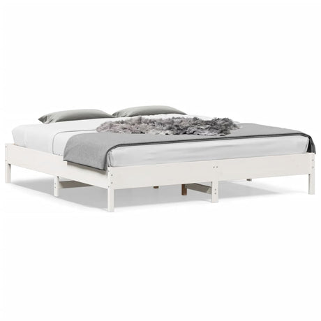 Bed Frame Without Mattress Small Double Solid Wood Pine