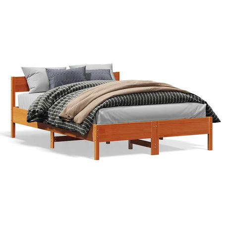 Bed Frame Without Mattress Solid Wood Pine