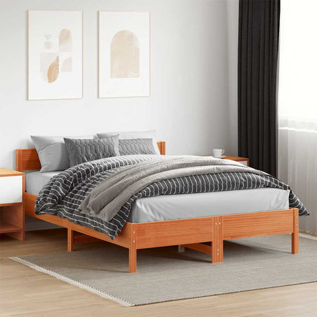 Bed Frame Without Mattress Solid Wood Pine