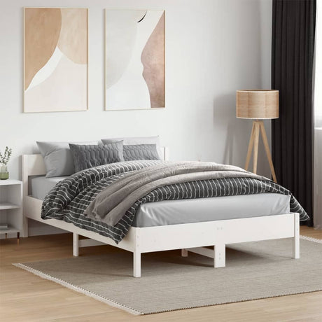 Bed Frame Without Mattress Solid Wood Pine