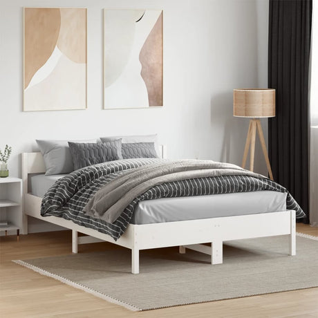 Bed Frame Without Mattress Solid Wood Pine