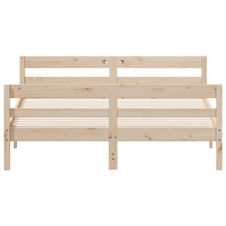 Bed Frame Without Mattress Solid Wood Pine