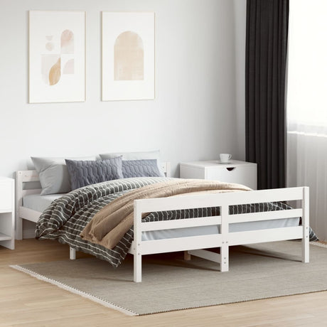 Bed Frame Without Mattress Solid Wood Pine