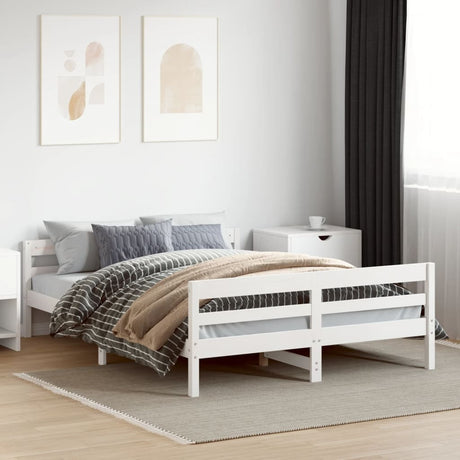Bed Frame Without Mattress Solid Wood Pine
