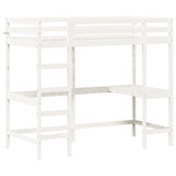 Loft Bed Without Mattress Solid Wood Pine