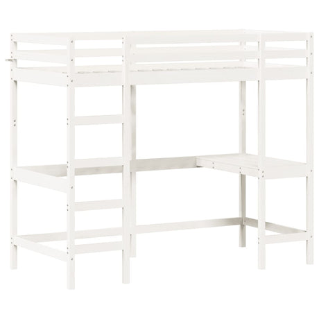 Loft Bed Without Mattress Solid Wood Pine