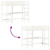 Loft Bed Without Mattress Solid Wood Pine