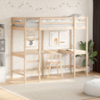 Loft Bed Without Mattress Solid Wood Pine