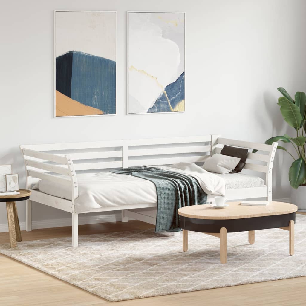 Day Bed Without Mattress Wax Small Single Solid Wood Pine