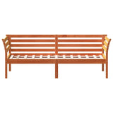 Day Bed without Mattress Wax Brown 75x190 cm Small Single Solid Wood Pine