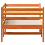 Day Bed without Mattress Wax Brown 75x190 cm Small Single Solid Wood Pine
