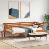 Day Bed without Mattress Wax Brown 75x190 cm Small Single Solid Wood Pine