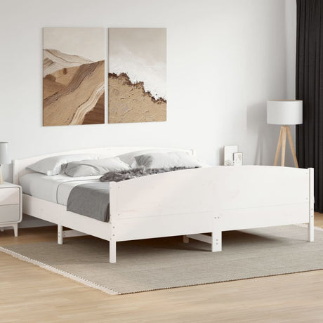Bed Frame Without Mattress Solid Wood Pine