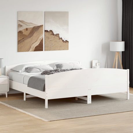 Bed Frame Without Mattress Solid Wood Pine