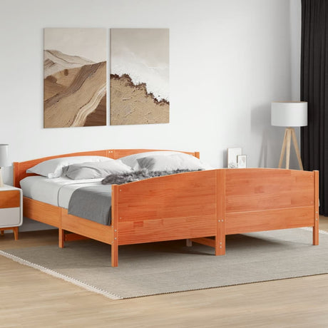 Bed Frame Without Mattress Solid Wood Pine