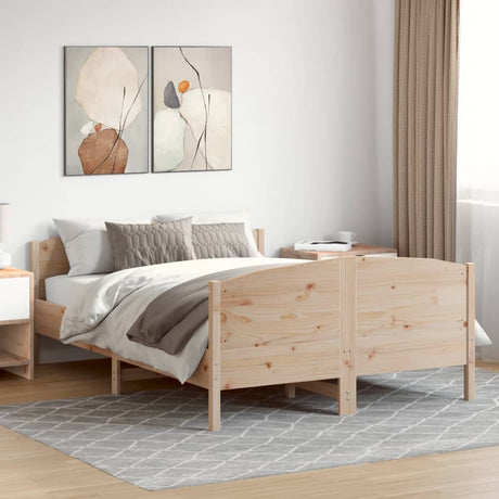 Bed Frame Without Mattress Solid Wood Pine
