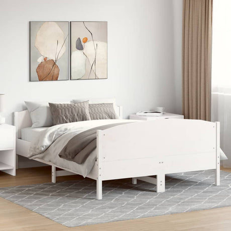 Bed Frame Without Mattress Solid Wood Pine