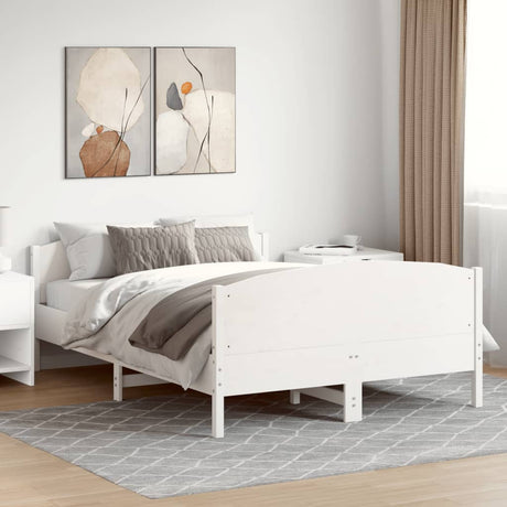 Bed Frame Without Mattress Solid Wood Pine