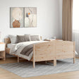 Bed Frame Without Mattress Solid Wood Pine