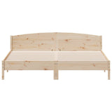 Bed Frame without Mattress 200x200 cm Solid Wood Pine