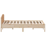 Bed Frame without Mattress 200x200 cm Solid Wood Pine
