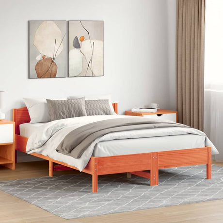 Bed Frame Without Mattress Solid Wood Pine