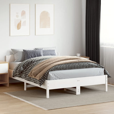 Bed Frame Without Mattress Solid Wood Pine