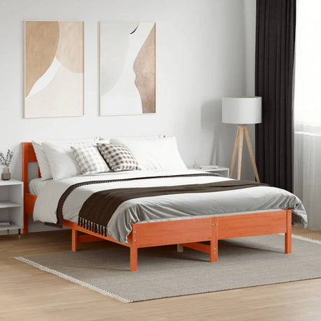 Bed Frame Without Mattress King Size Solid Wood Pine