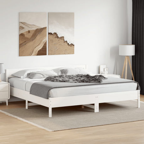Bed Frame Without Mattress Solid Wood Pine