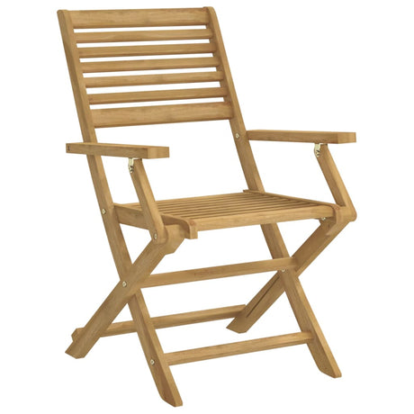 Folding Garden Chairs 4 Pcs 54.5X61.5X86.5 Cm Solid Wood Acacia