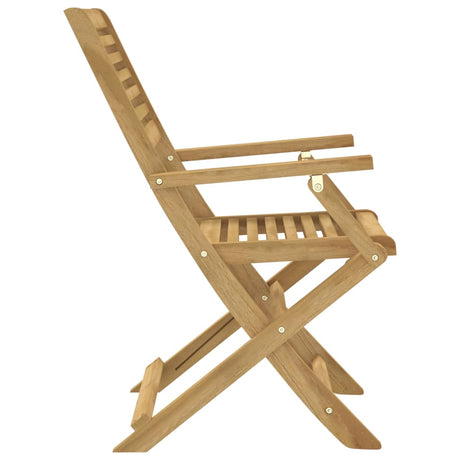 Folding Garden Chairs 4 Pcs 54.5X61.5X86.5 Cm Solid Wood Acacia