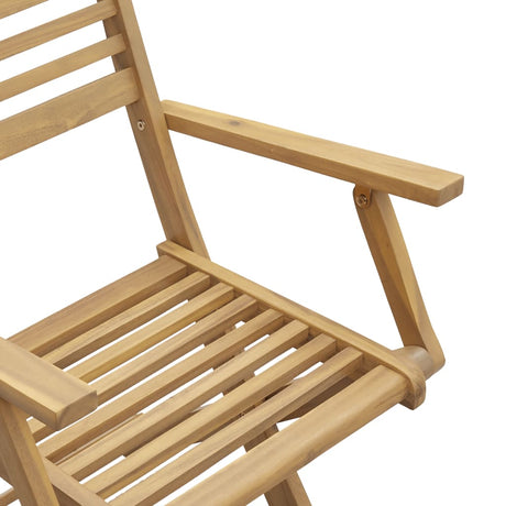 Folding Garden Chairs 4 Pcs 54.5X61.5X86.5 Cm Solid Wood Acacia
