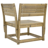 Garden Sofa Corner 73X73X78 Cm Impregnated Wood Pine