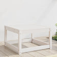 Garden Footstool Solid Wood Pine