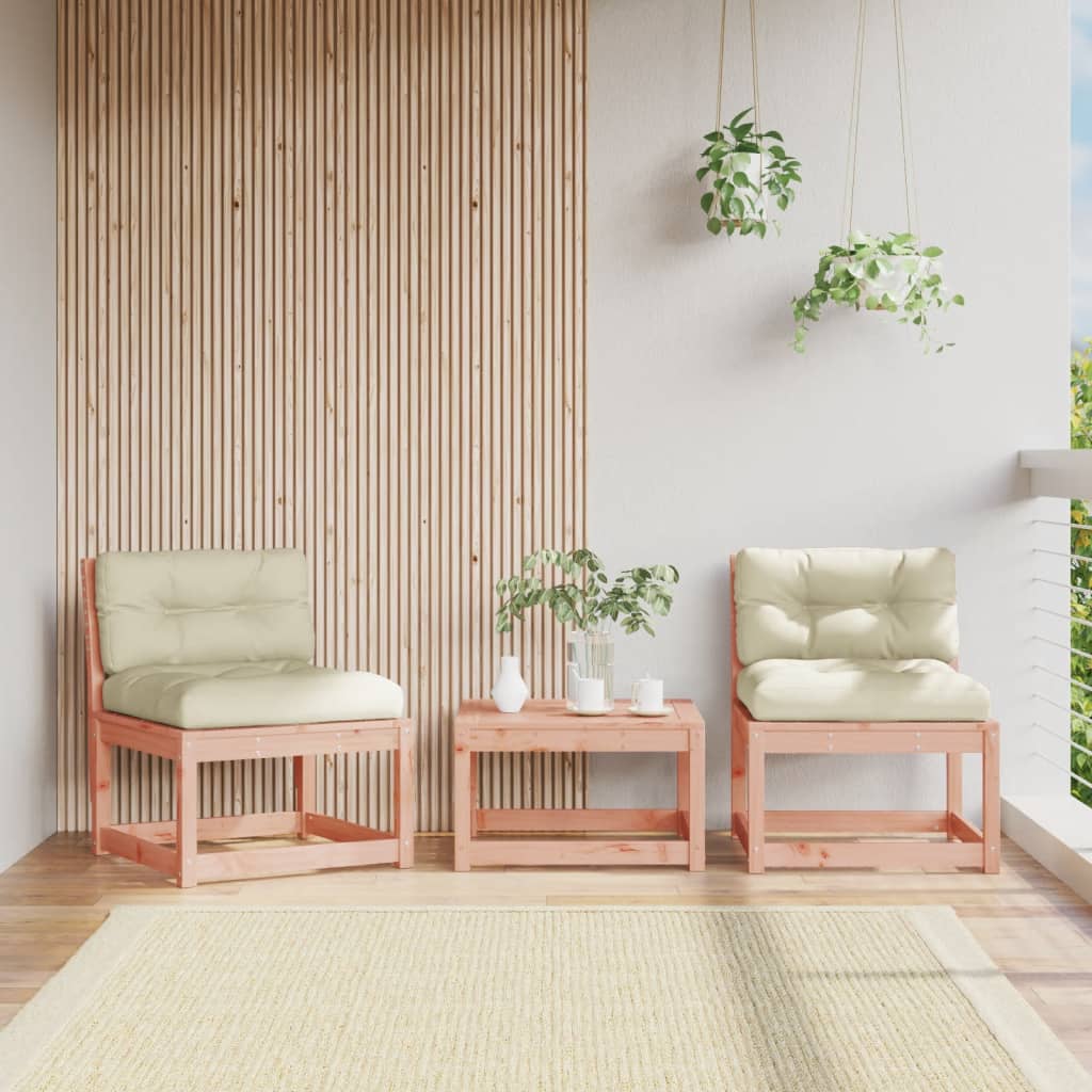 Garden Sofas 2Pcs Solid Wood Douglas