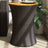 Garden Side Table Drum Shape Poly Rattan And Solid Wood