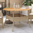 Garden Table With Acacia Wood Top Ø110X71 Cm Poly Rattan