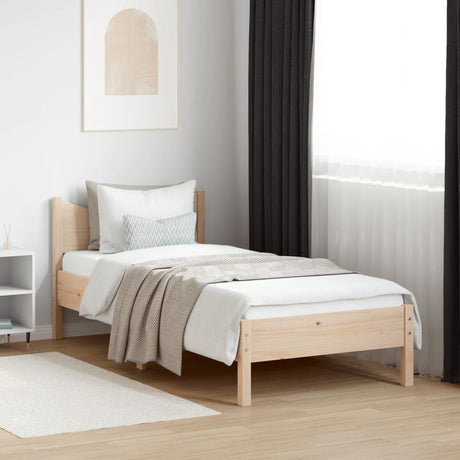 Bed Frame Without Mattress Solid Wood Pine