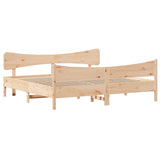 Bed Frame Without Mattress Super King Solid Wood Pine