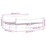 Bed Frame Without Mattress Super King Solid Wood Pine