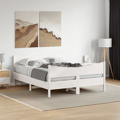 Bed Frame Without Mattress Super King Solid Wood Pine