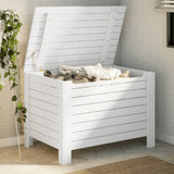 Storage Box With Lid Rana Solid Wood Pine