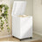 Laundry Basket With Wheels Rana 45X45X64 Cm Solid Wood Pine