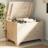 Storage Box With Lid Rana Solid Wood Pine