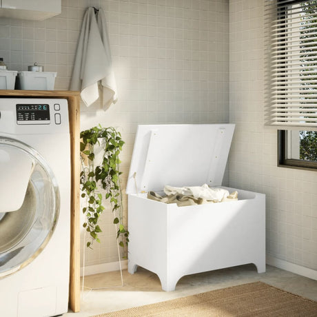 Storage Box With Lid Rana Solid Wood Pine